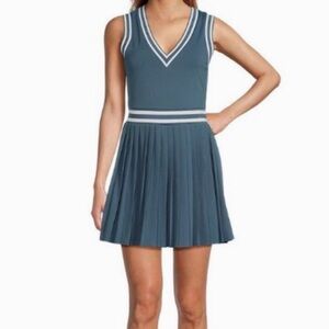 Antonio Melani Blue & White Striped Tennis Dress NWT Size Small